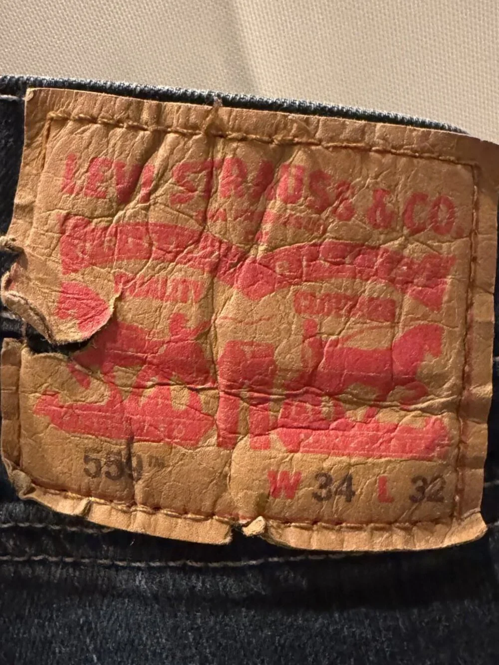 Levi's Men's 559 Distressed Jeans - Size 34